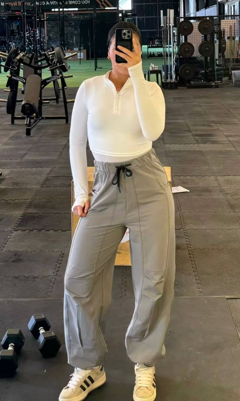 Zipper lycra top