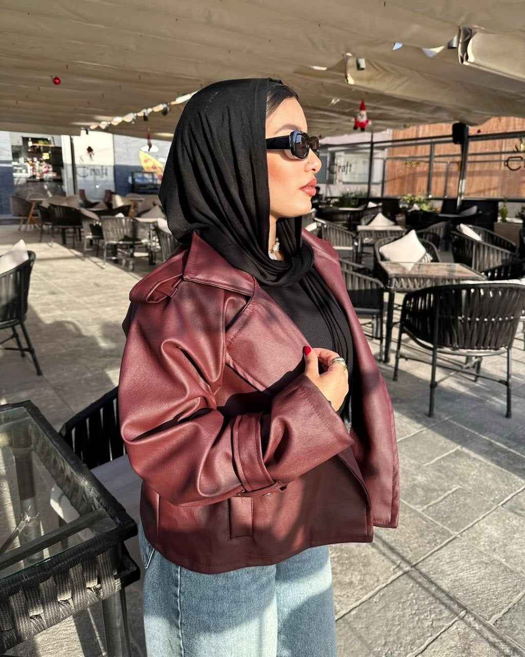 Leather jacket