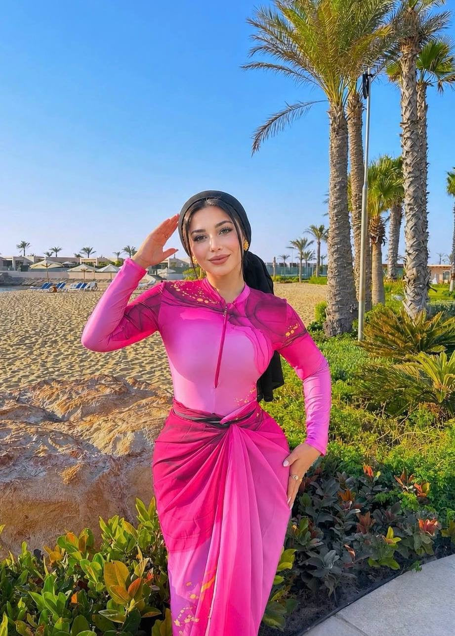 Pink galaxy swimsuit