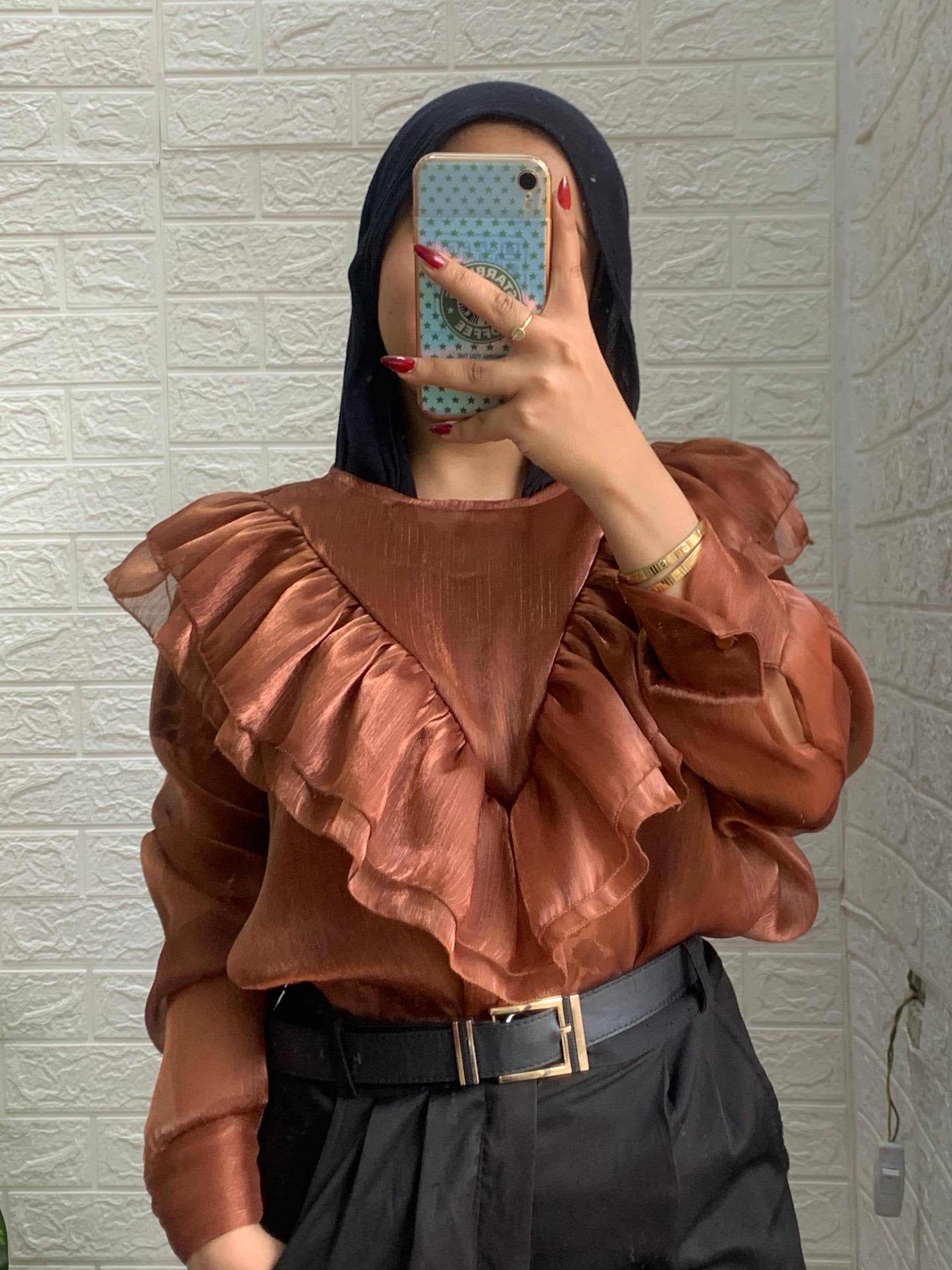 Ruffeled blouse