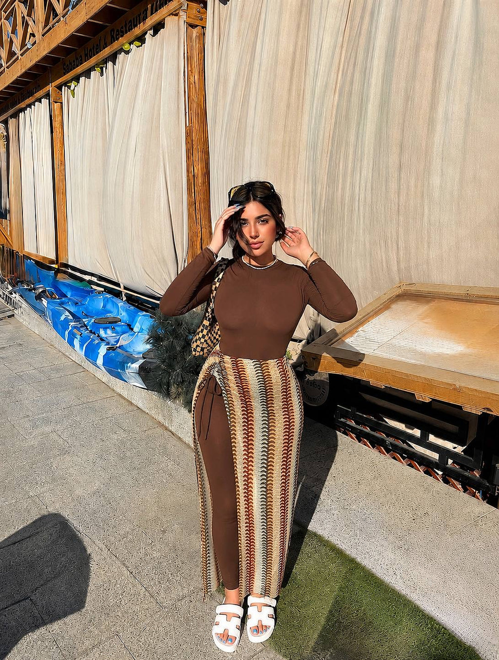 Brown burkini