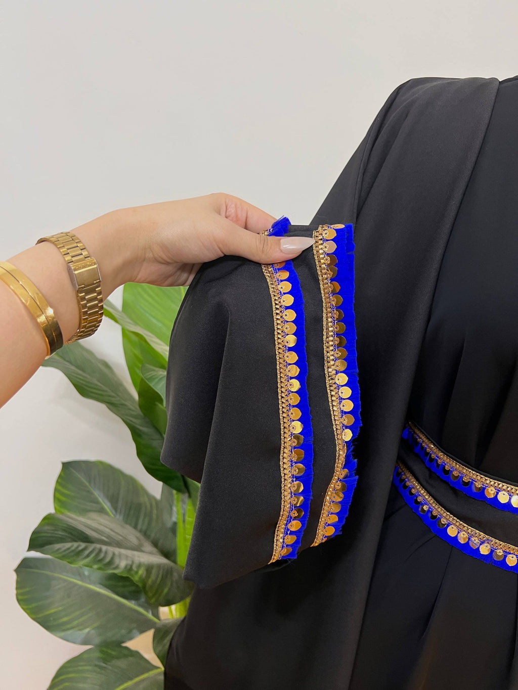Navy blue caftan