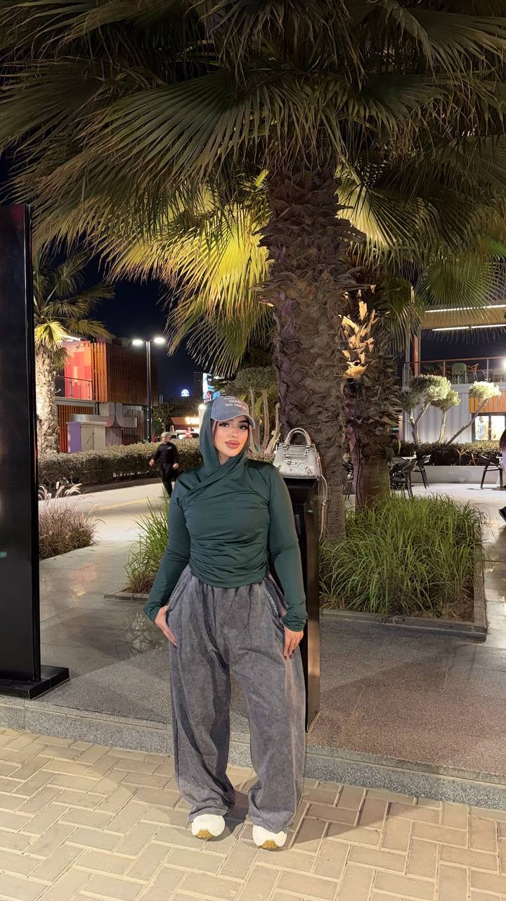 Grey cotton pants