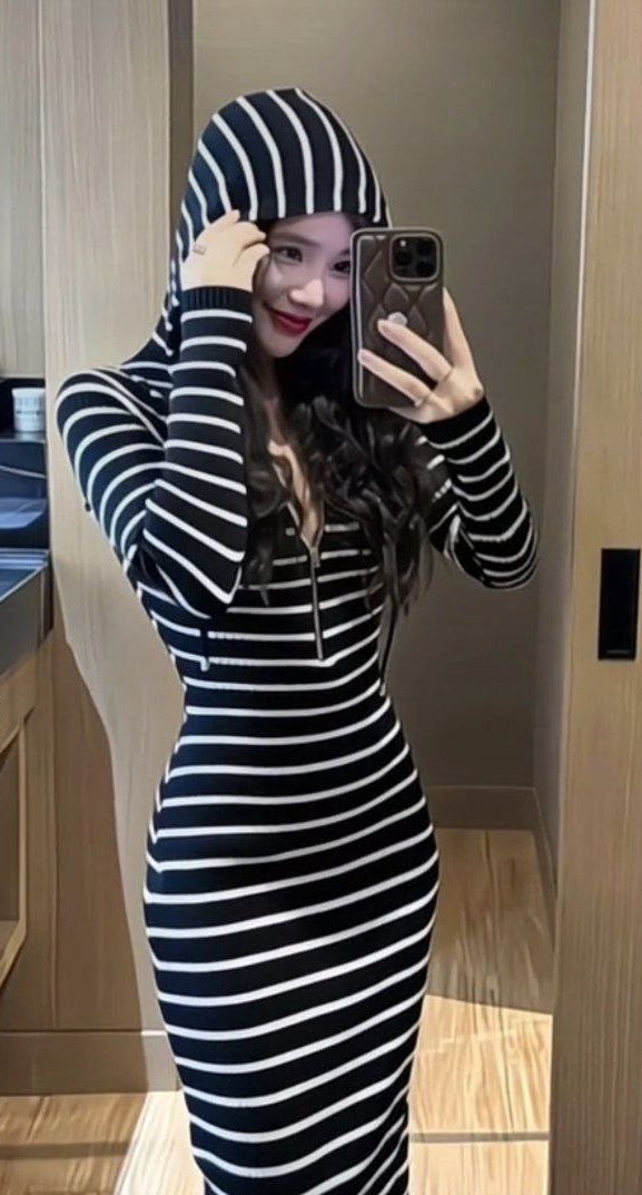 Half Zipper dress