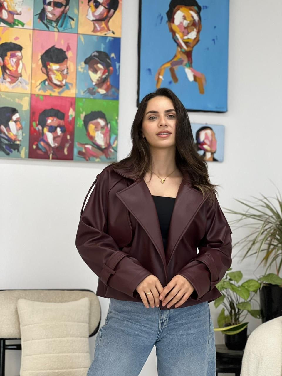 Leather jacket