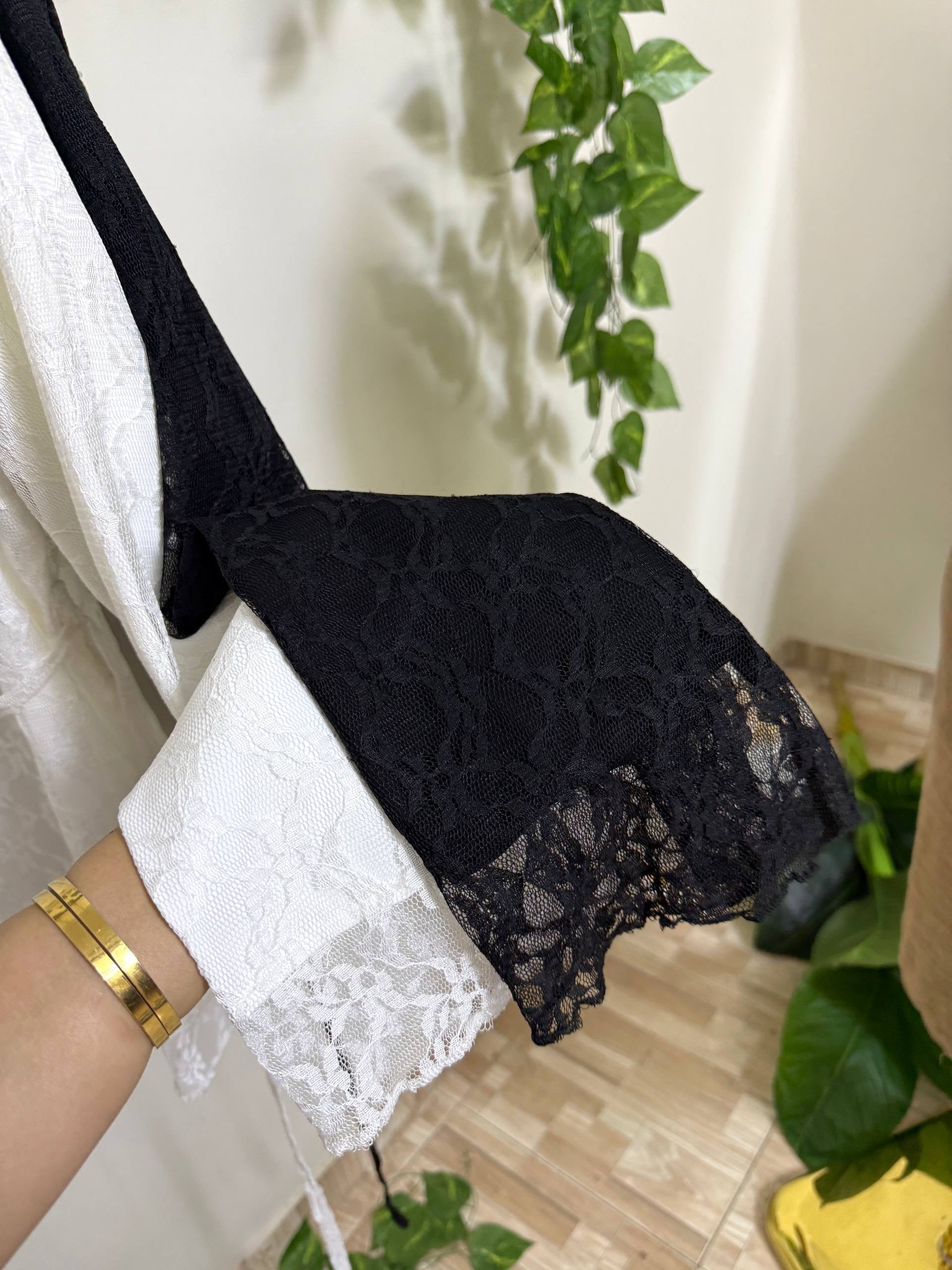 White toull blouse
