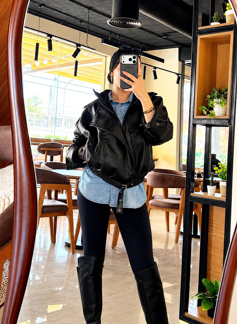 Leather jacket