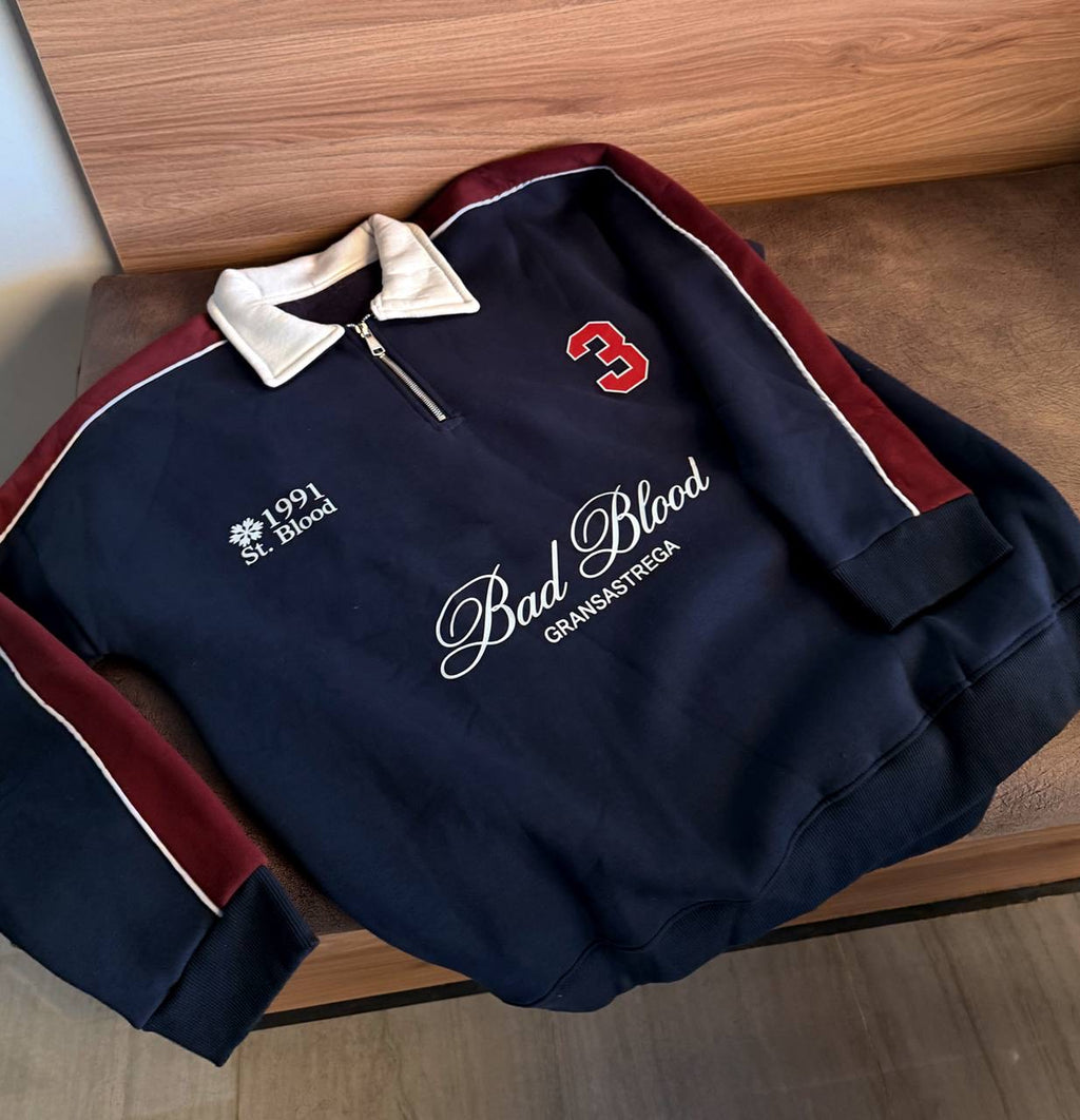 Half zipper sweetshirt