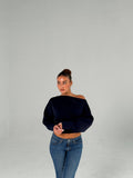 Off shoulder hoodie