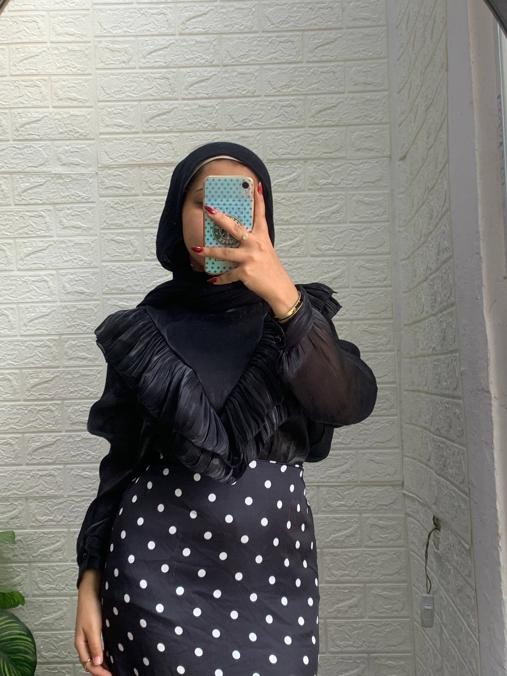 Ruffeled blouse