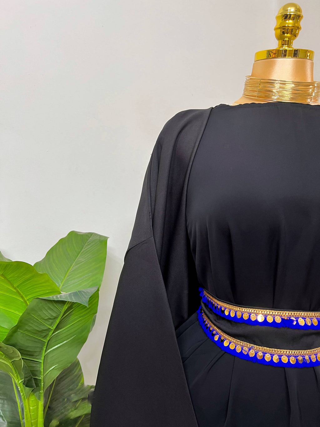 Navy blue caftan