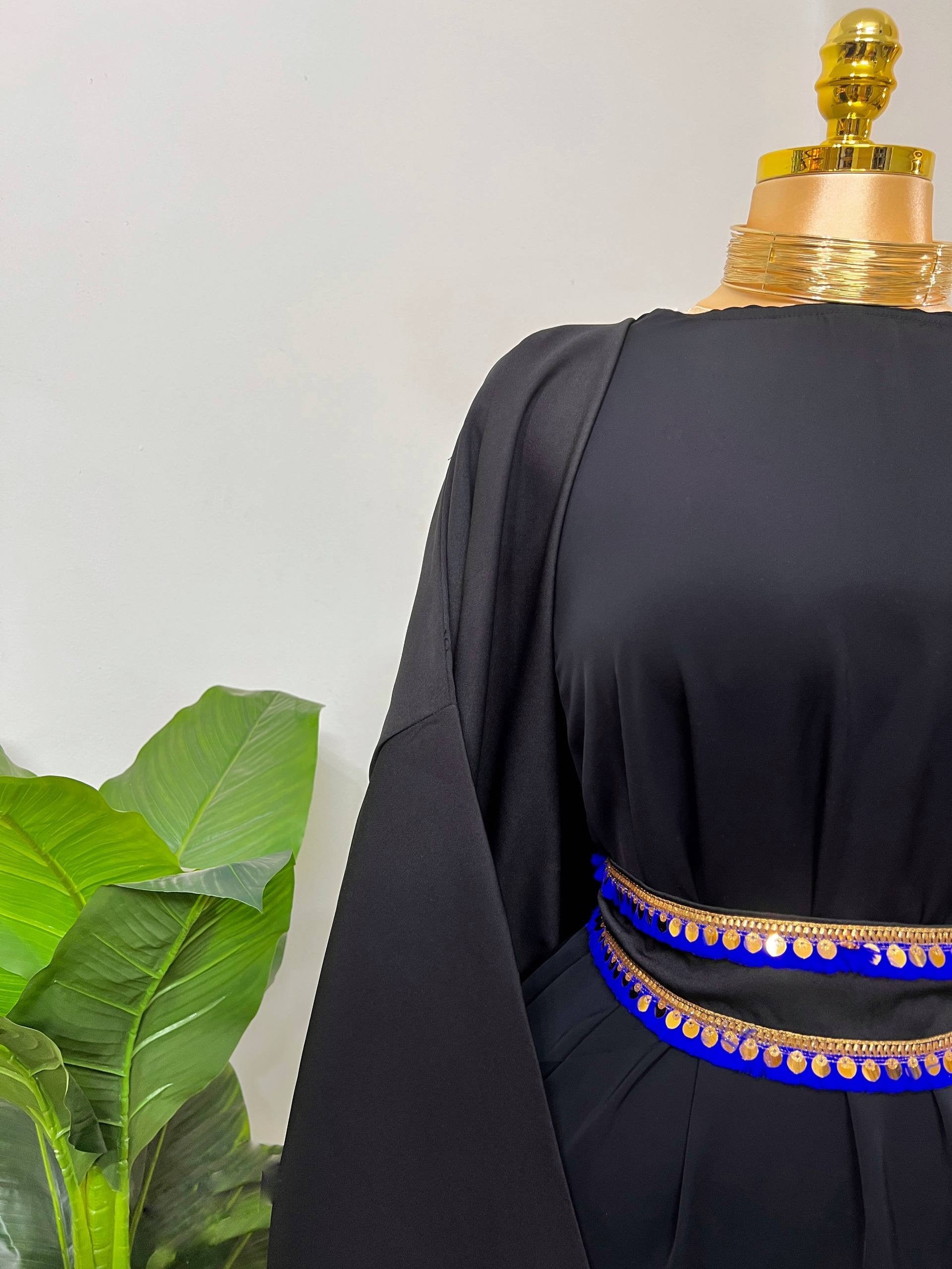 Navy blue caftan