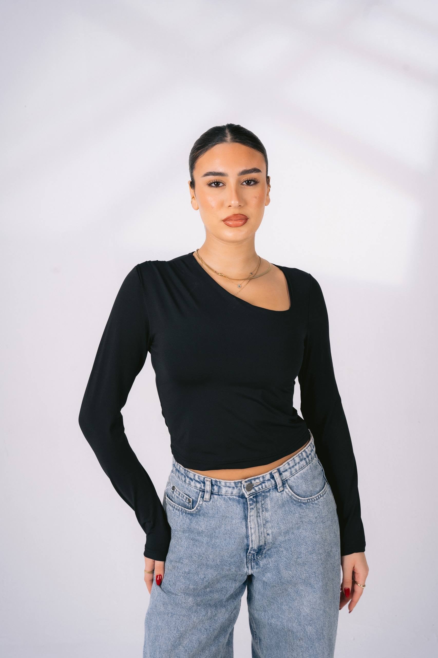 V cropped top