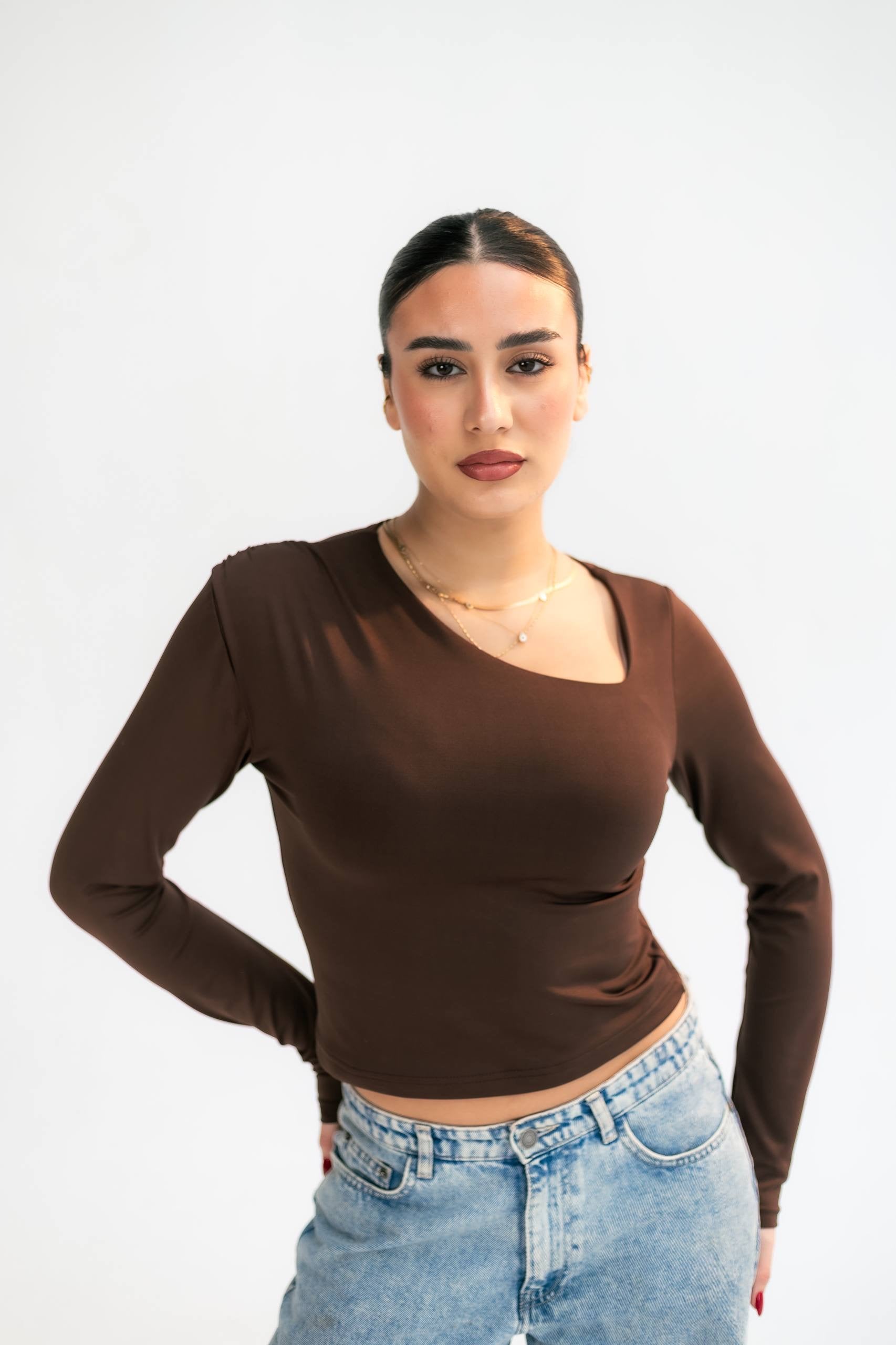 V cropped top