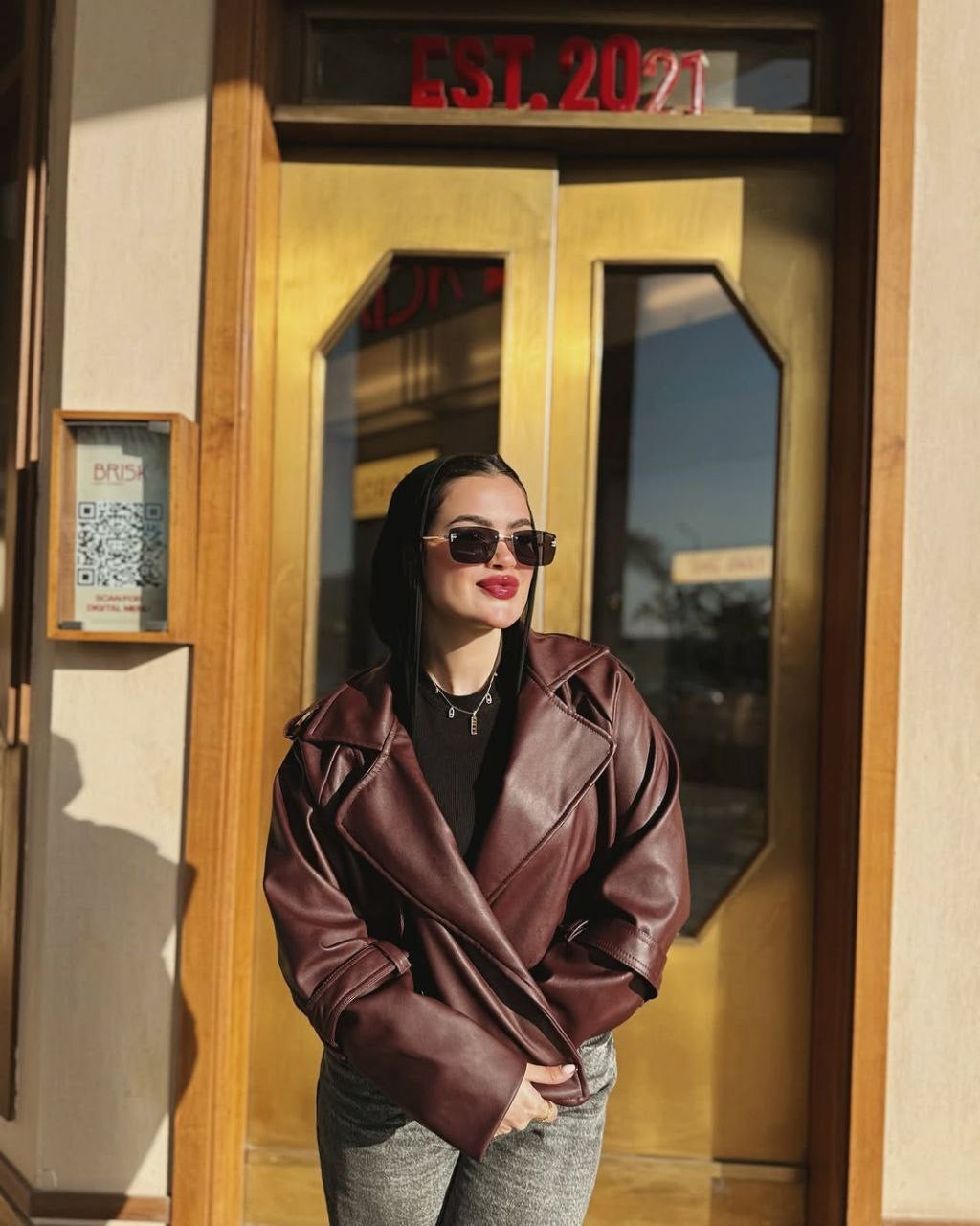 Leather jacket