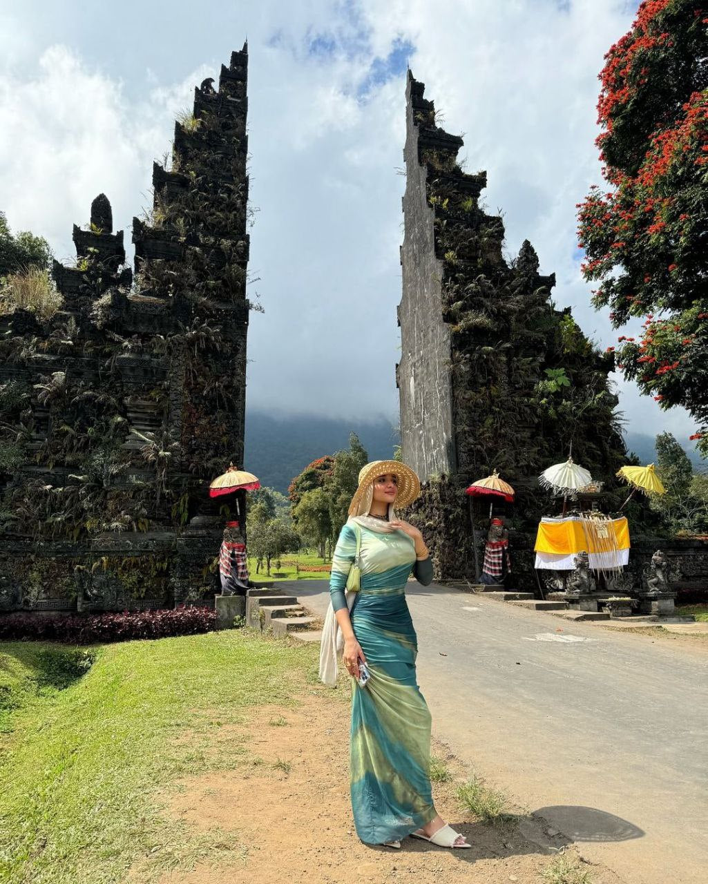 blue beach toull dress