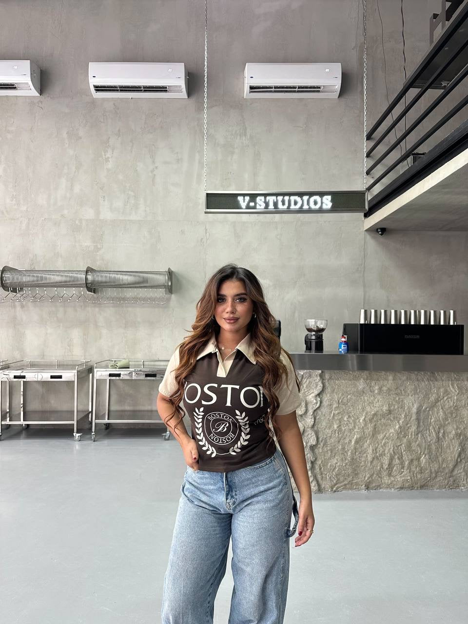 Brown shirt