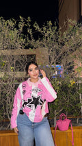 Pink oversize shirt