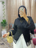 Black toull blouse