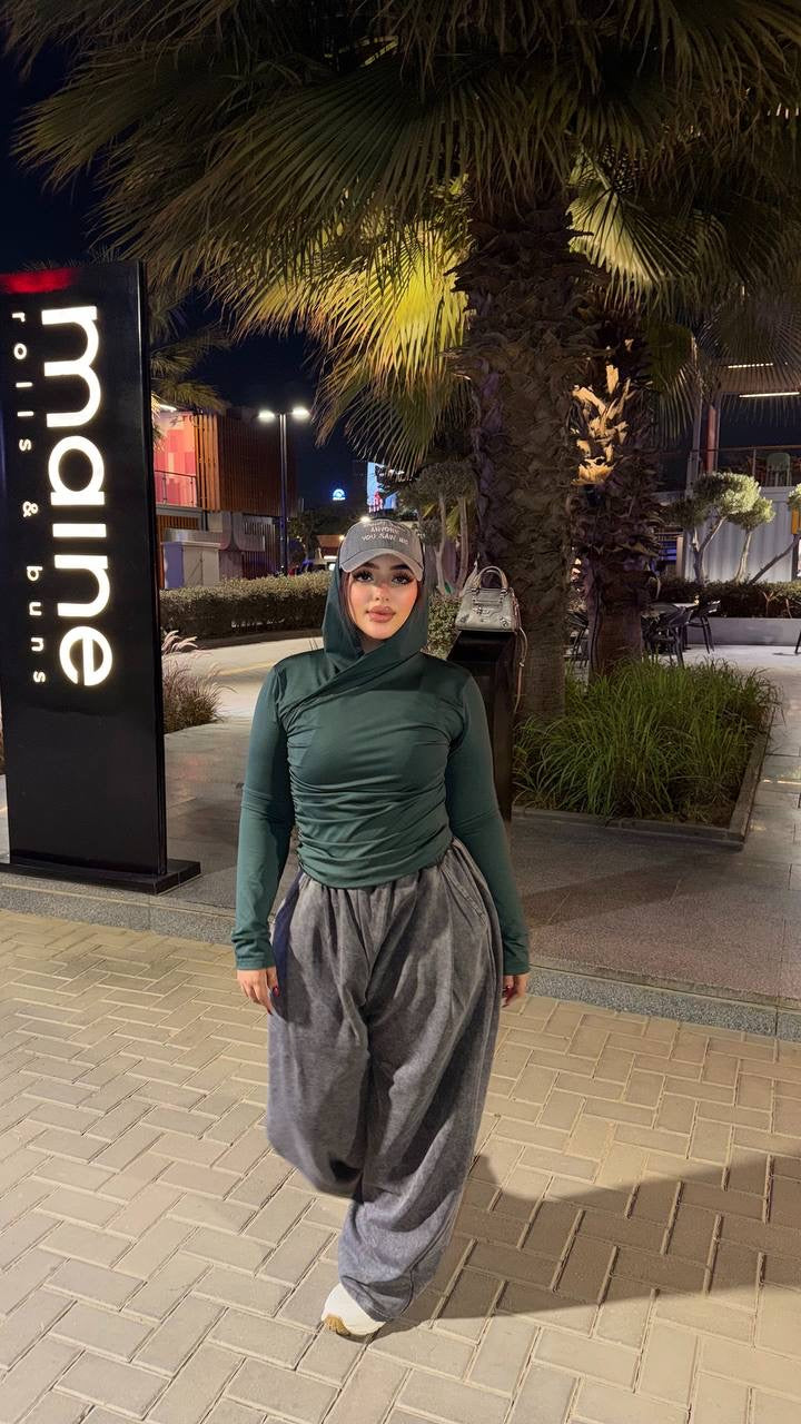 Grey cotton pants