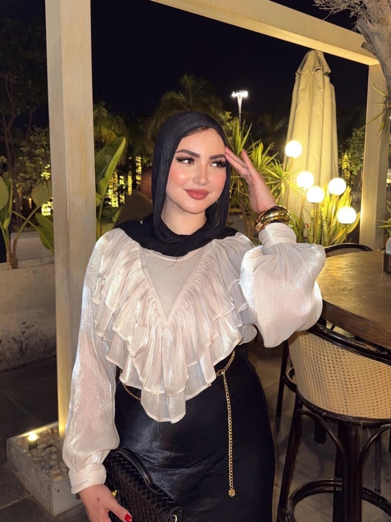 Ruffeled blouse