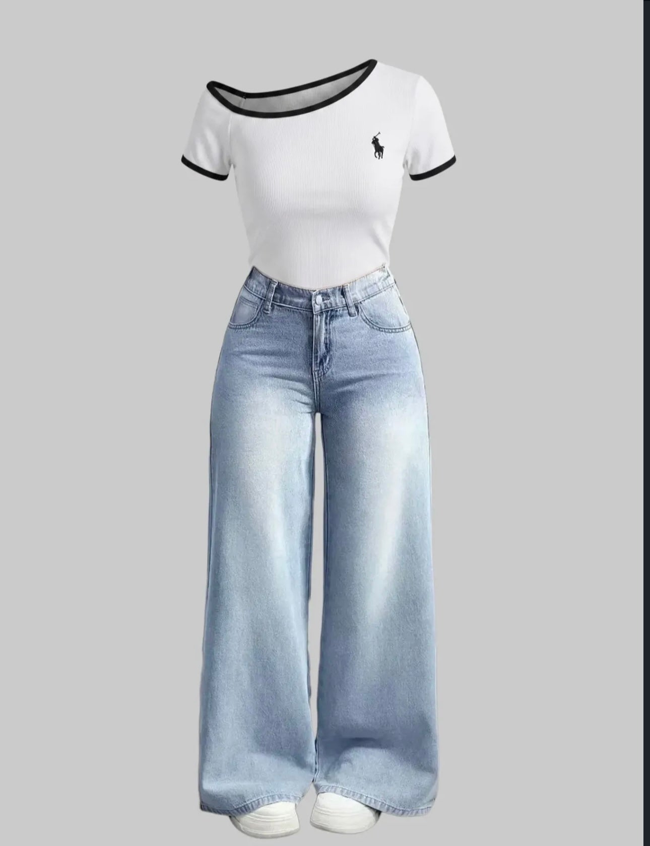 Polo shoulder top