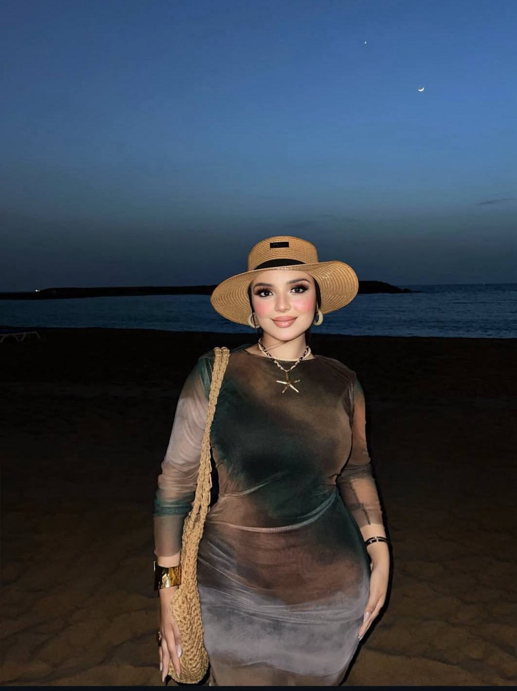 Brown toull dress