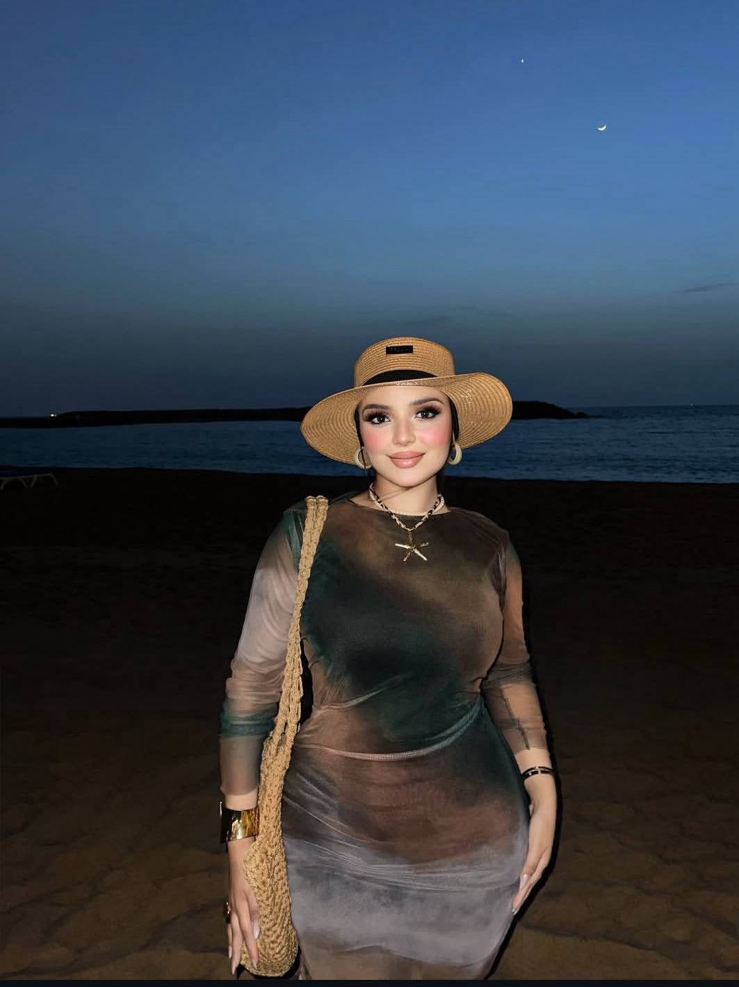 Brown toull dress