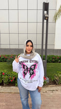 Butterfly oversize shirt