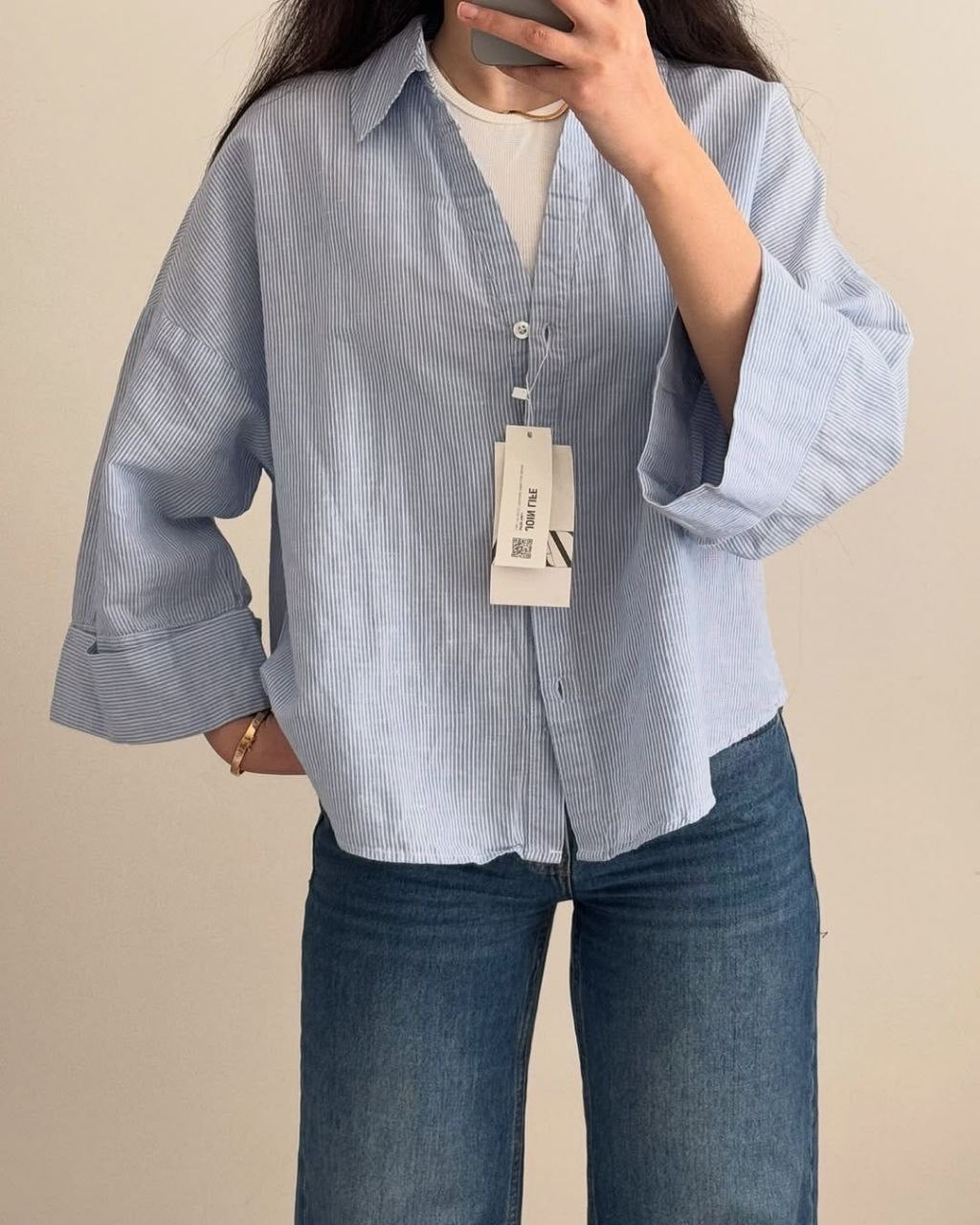 Strapped oversize chemise