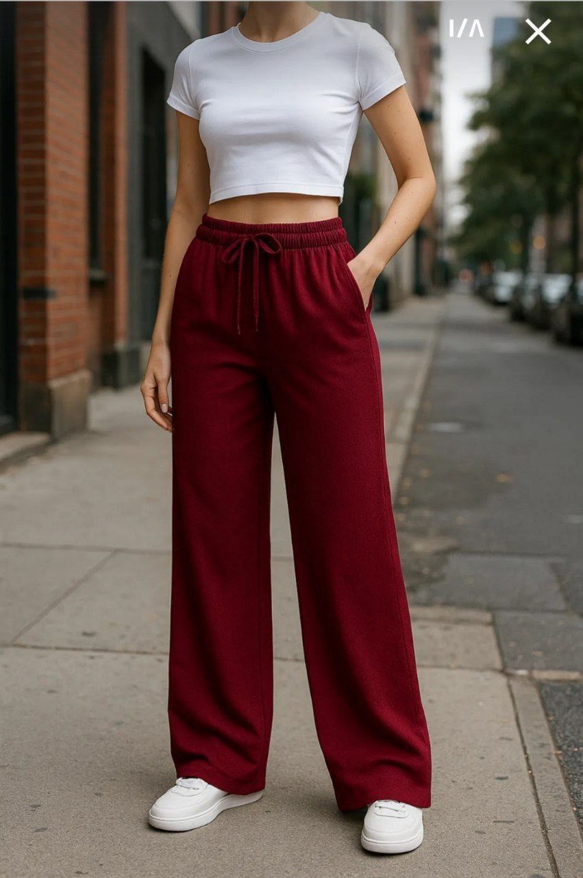 بنطلون وايد ليج