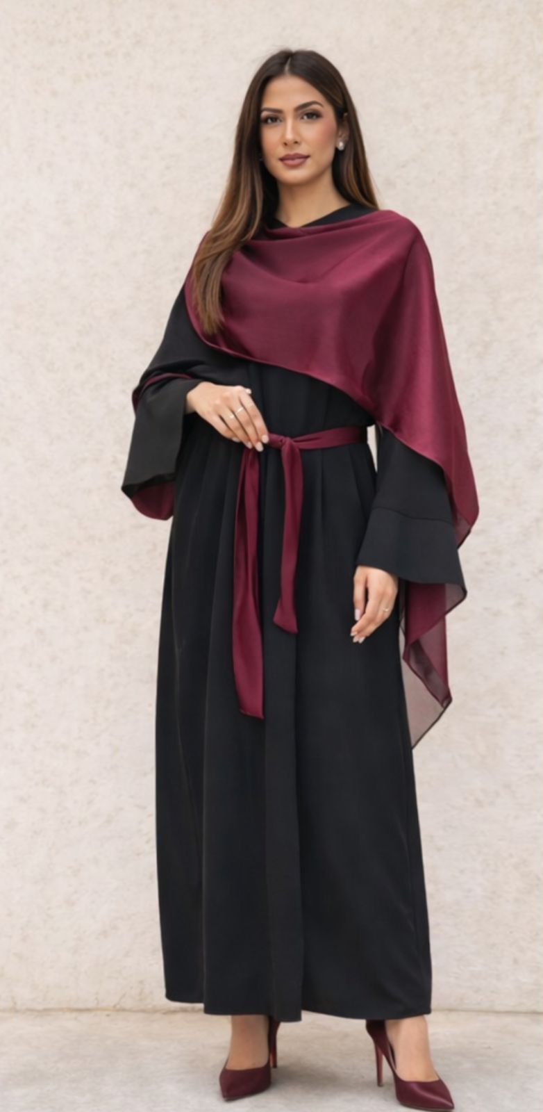 Closed scarf caftan