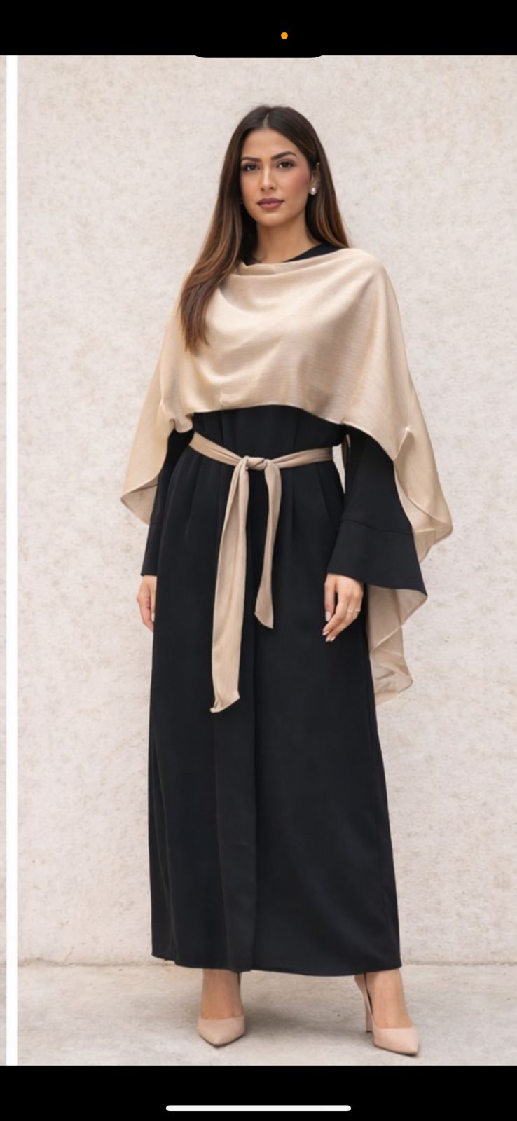Closed scarf caftan
