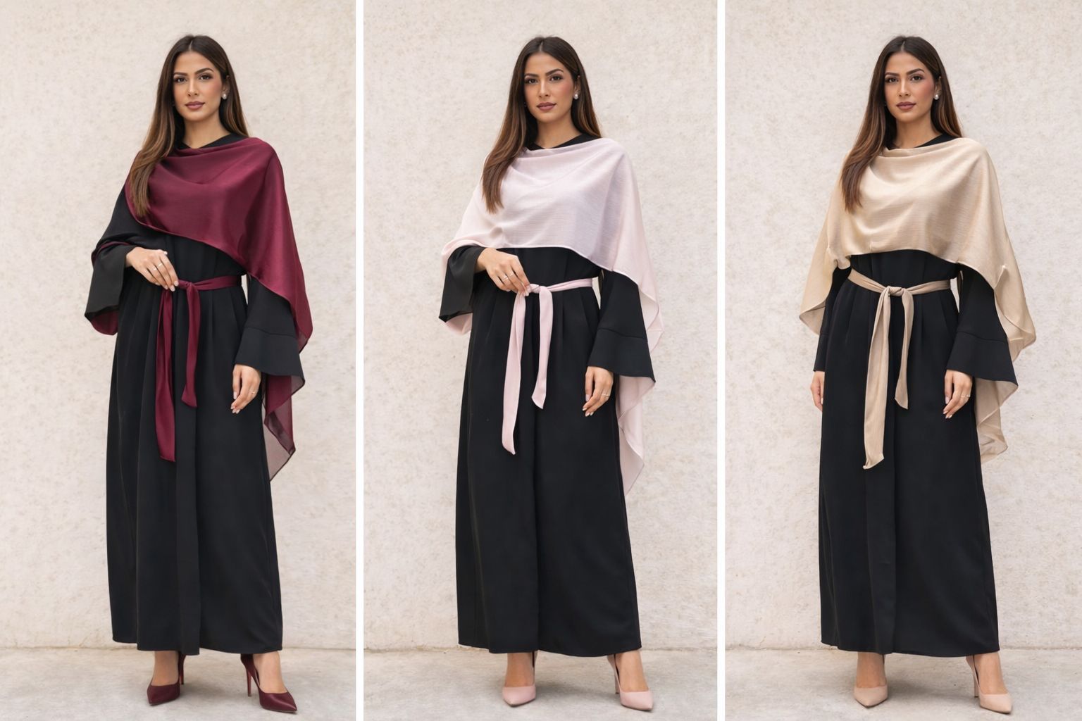 Closed scarf caftan